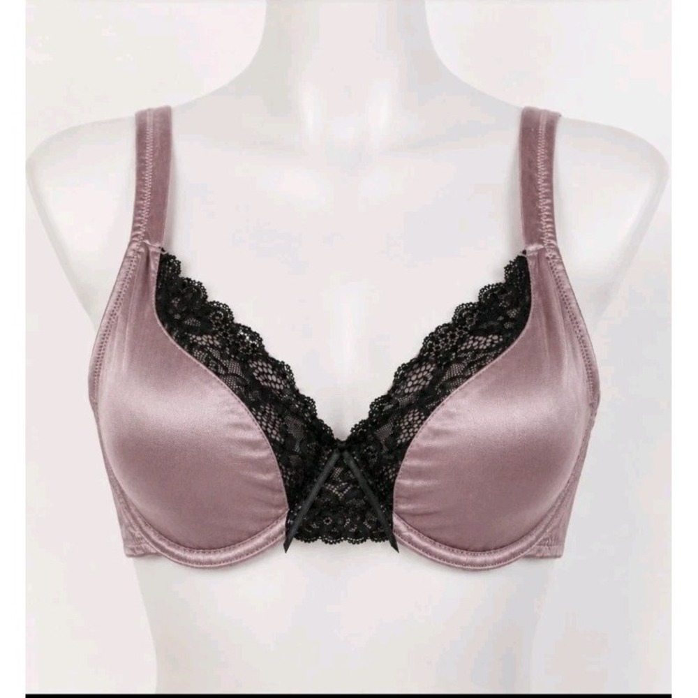 Curvation Side Shaper Unlined Underwire Bra‎ Size 36DD Satin 5304457